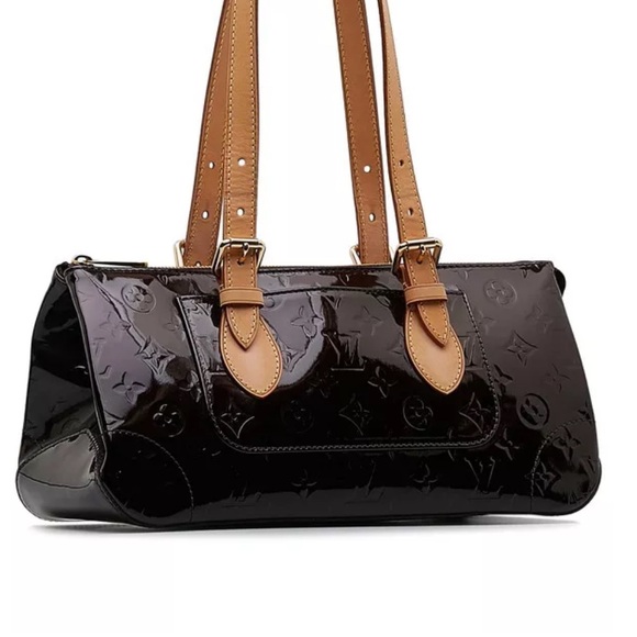 Louis Vuitton LV Hand Bag Vernis Purple Rosewood Auenue - Picture 2 of 13